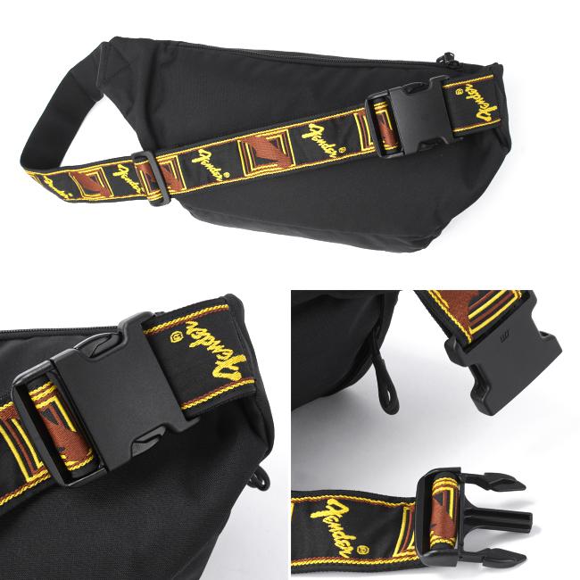フェンダー ボディバッグ ウエストバッグ メンズ レディース ブランド モノグラムストラップ コーデュラ 軽量 Fender 950-6051 | Fender | 15