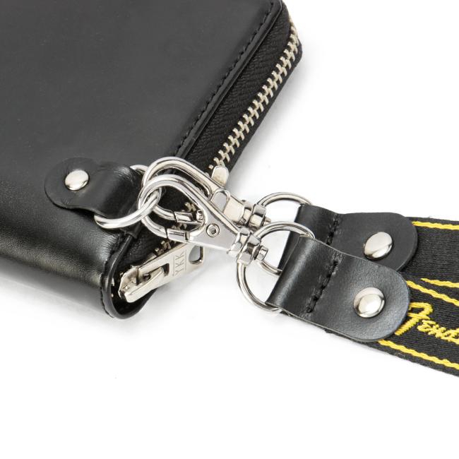 最大50% 3/25限定 フェンダー 二つ折り財布 ミドル財布 メンズ レディース 本革 国産レザー ラウンドファスナー ギターピック付属 Fender 950-703 | Fender | 15