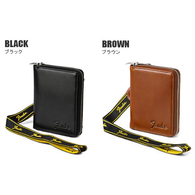 フェンダー 二つ折り財布 ミドル財布 メンズ レディース 本革 国産レザー ラウンドファスナー ギターピック付属 Fender 950-703 | Fender | 04