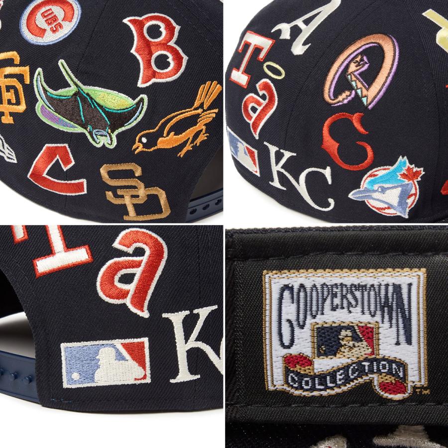 最大42% 1/11限定 NEW ERA 9FIFTY Team Logo Allover ニューエラ キャップ クーパーズタウン ベースボールキャップ 帽子 950 MLB NBA | NEW ERA | 09