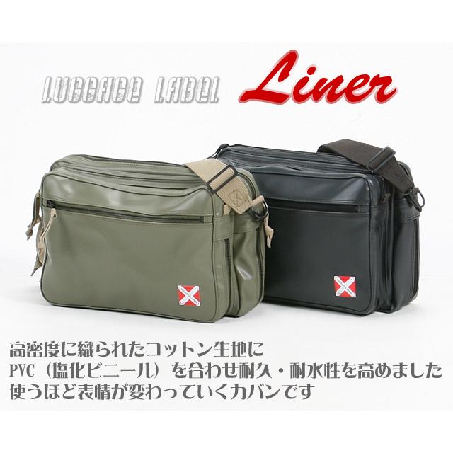 ラゲッジレーベル 2室 ショルダーバッグ クロスボディ メンズ 斜め掛け 黒 ラゲッジレーベル 2室 ショルダーバッグ クロスボディ メンズ