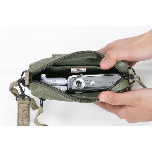 ラゲッジレーベル　ライナーポーチ　カーキ LINER（LUGGAGE LABEL） ラゲッジ レーベル ライナー ポーチ(S