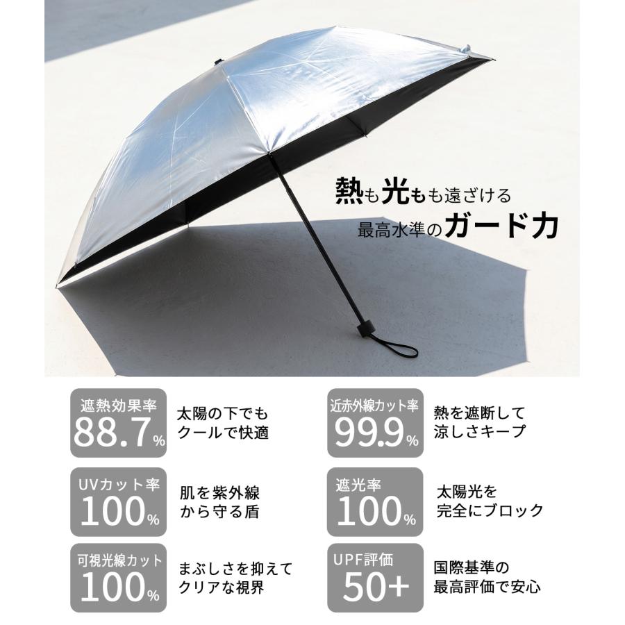 バグスロウ アンベル ヒートブロック 折りたたみ傘 長傘 2WAY 晴雨兼用 全天候型 日傘 軽量 完全遮光 遮熱 UVカット Amvel HEATBLOCK A1100 | ブランド登録なし | 08