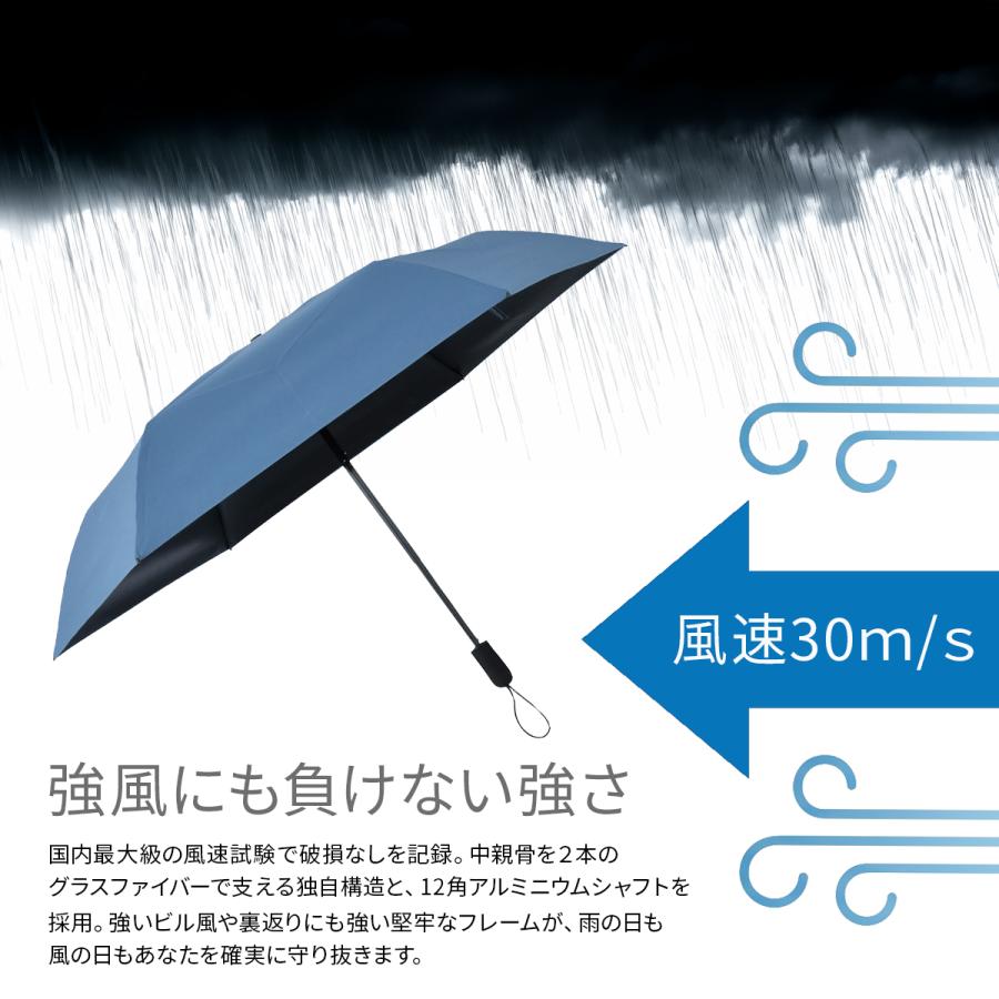 バグスロウ アンベル タフネス ヒートブロック 秒速プリーツ 折りたたみ傘 晴雨兼用 全天候型 形状記憶 完全遮光 日傘 Amvel A1103 | ブランド登録なし | 07