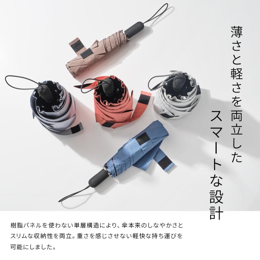バグスロウ アンベル タフネス ヒートブロック 秒速プリーツ 折りたたみ傘 晴雨兼用 全天候型 形状記憶 完全遮光 日傘 Amvel A1103 | ブランド登録なし | 09