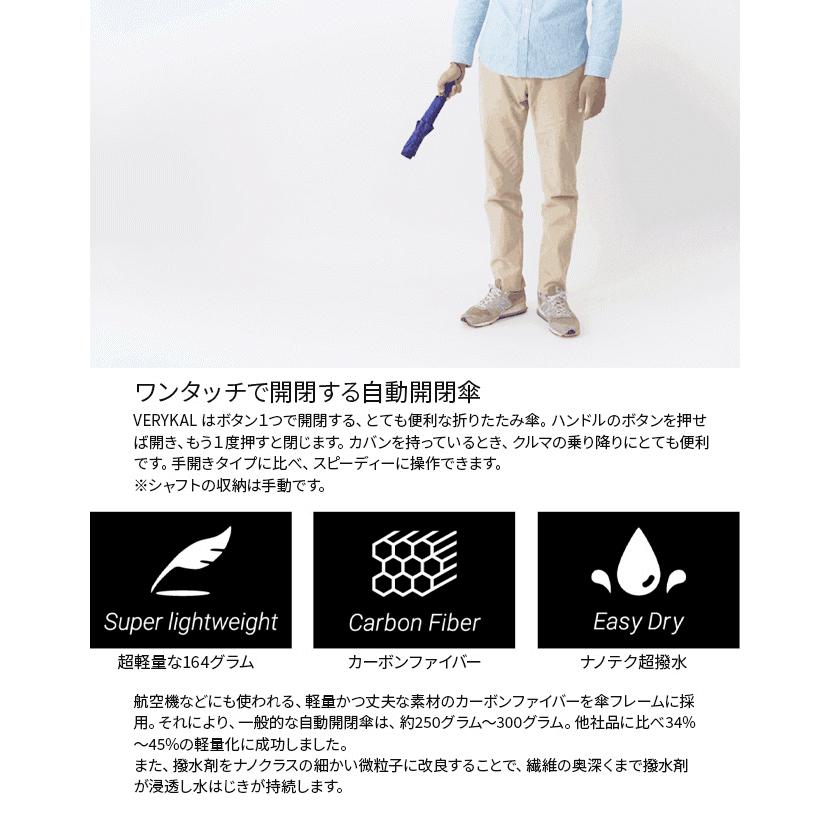 バグスロウ×アンベル ベリカル 折りたたみ傘 自動開閉 ワンタッチ 軽量 耐風 丈夫 A1553 | Amvel | 08