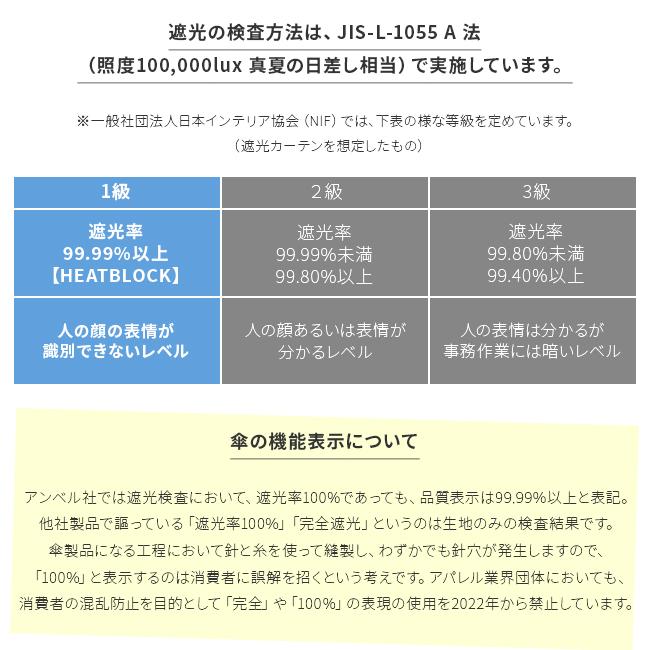 バグスロウ×アンベル カルクト 長傘 晴雨兼用 完全遮光 遮熱 UVカット ヒートブロック bugSlaw A1563 | Amvel | 06
