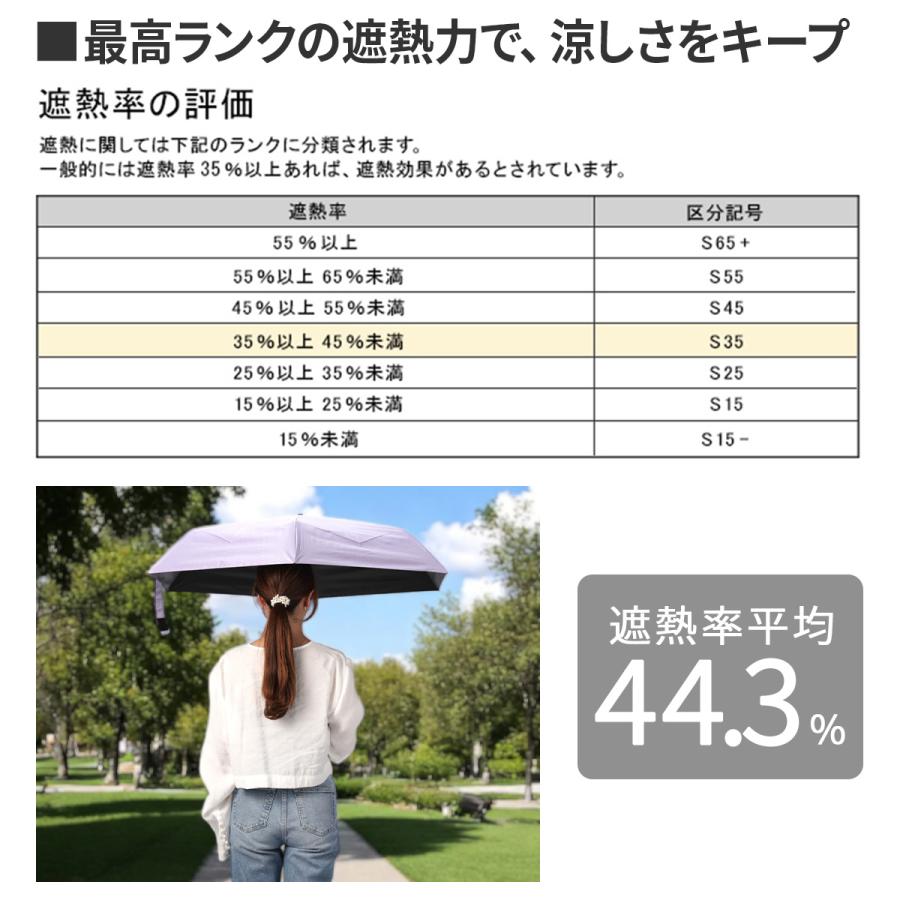 バグスロウ アンベル ベリカル ヒートブロック 折りたたみ傘 晴雨兼用 自動開閉 日傘 Amvel A1569 | Amvel | 15