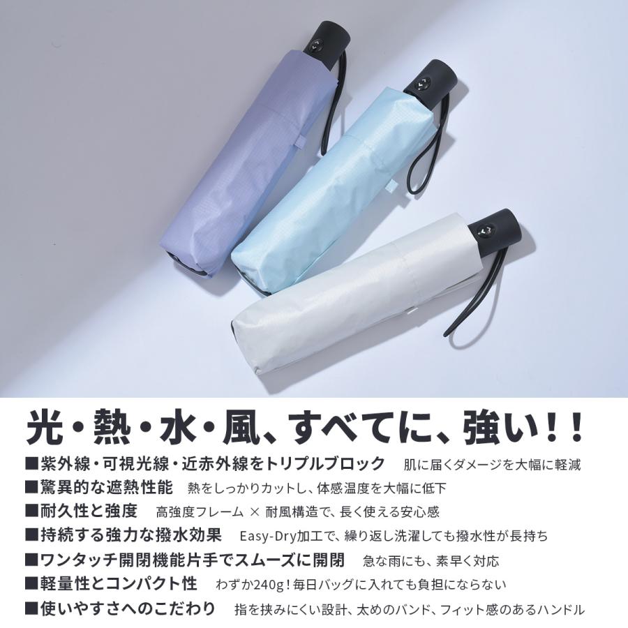 バグスロウ アンベル ベリカル ヒートブロック 折りたたみ傘 晴雨兼用 自動開閉 日傘 Amvel A1569 | Amvel | 11