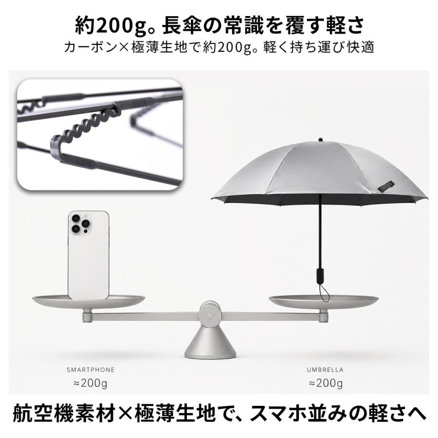 バグスロウ アンベル カルクト ヒートブロック 長傘 晴雨兼用 全天候型 日傘 軽量 完全遮光 遮熱 UVカット Amvel KALCT A1571 | ブランド登録なし | 06