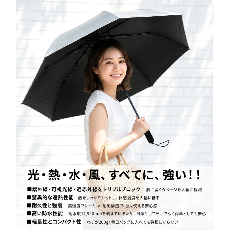 バグスロウ アンベル カルクト ヒートブロック 長傘 晴雨兼用 全天候型 日傘 軽量 完全遮光 遮熱 UVカット Amvel KALCT A1571 | ブランド登録なし | 10