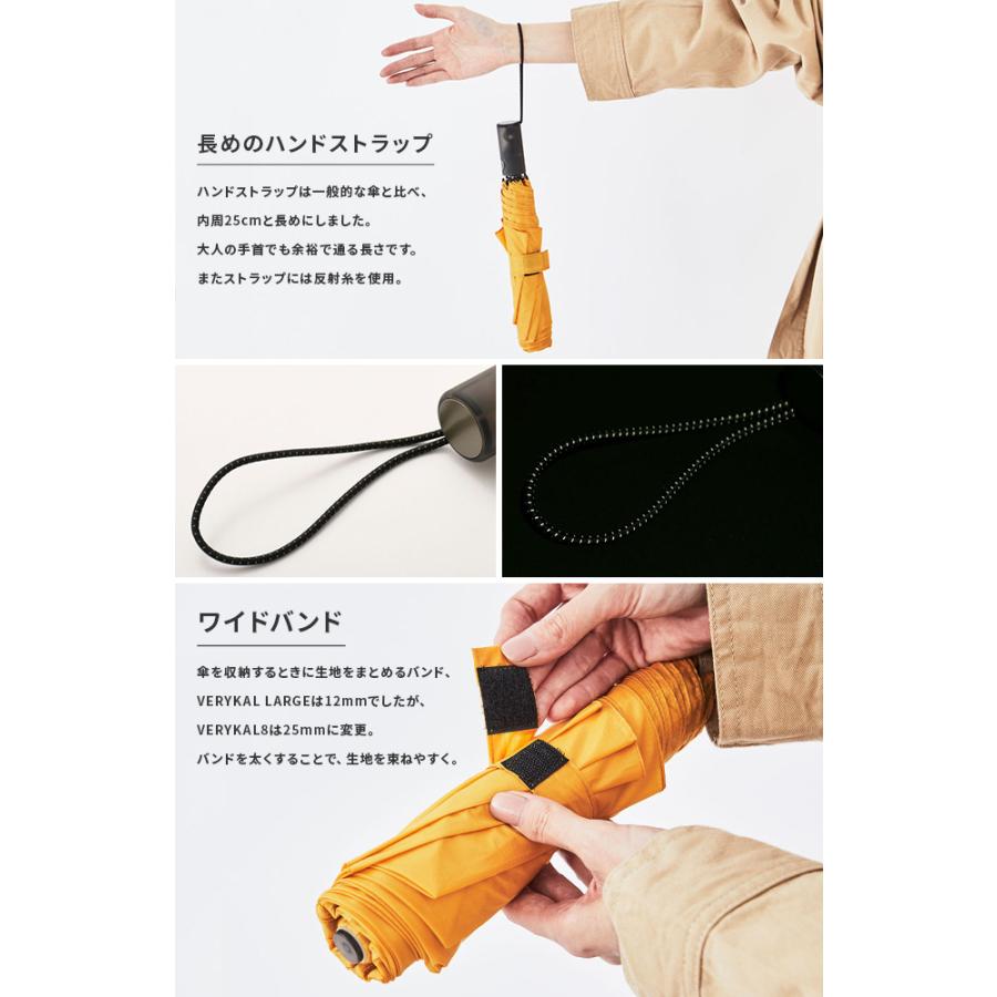 バグスロウ×アンベル ベリカル8 折りたたみ傘 8本骨 自動開閉 ワンタッチ 軽量 耐風 Amvel VERYKAL8 bugSlaw A2735 | Amvel | 24