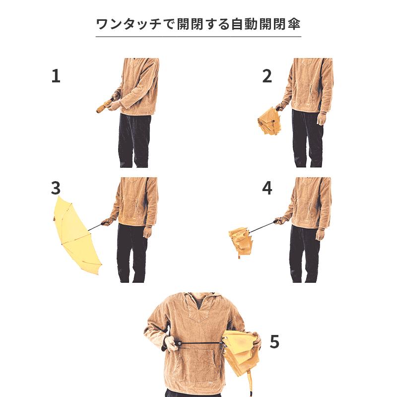 バグスロウ×アンベル ベリカル8 折りたたみ傘 8本骨 自動開閉 ワンタッチ 軽量 耐風 Amvel VERYKAL8 bugSlaw A2735 | Amvel | 15