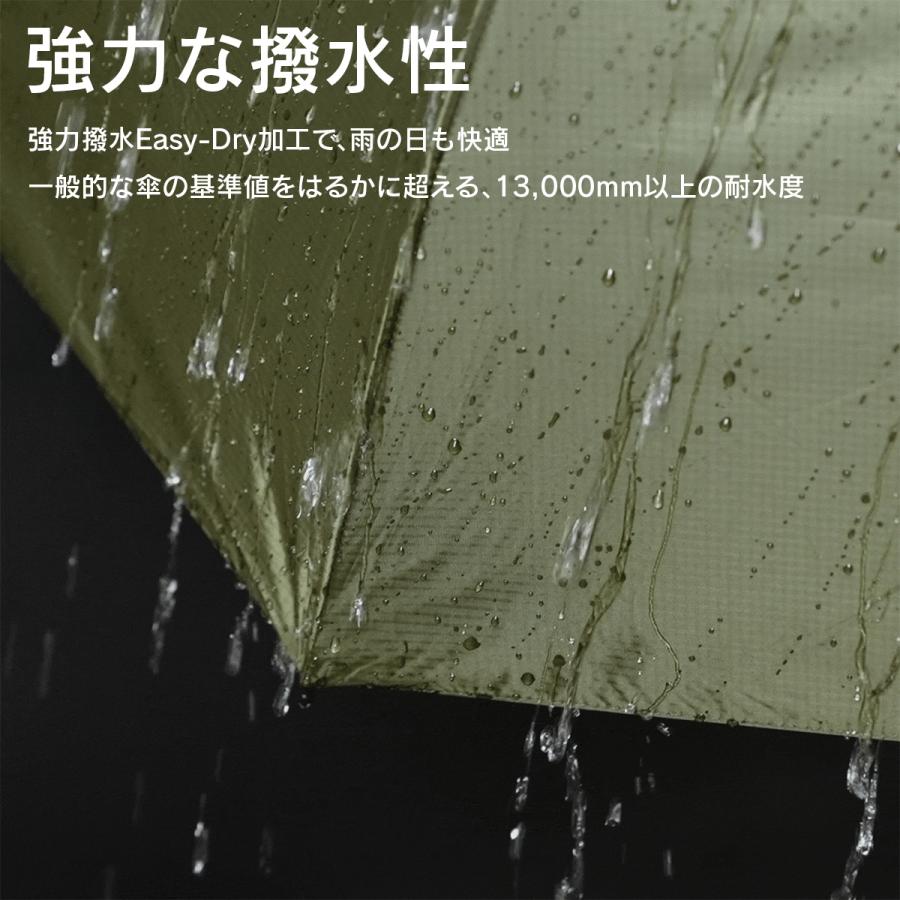 バグスロウ アンベル タフネス ヒートブロック 折りたたみ傘 全天候型 晴雨兼用 完全遮光 遮熱 8本骨 Amvel A2756 | Amvel | 19