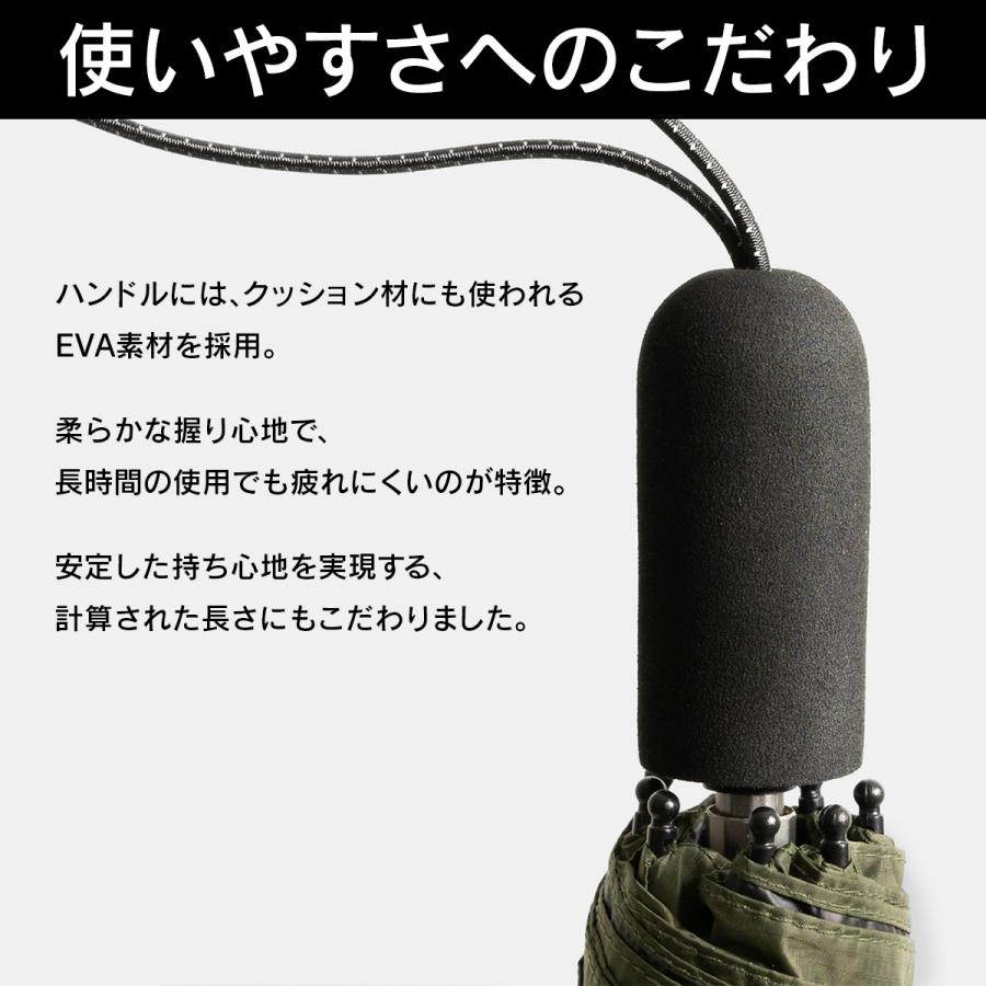 バグスロウ アンベル タフネス ヒートブロック 折りたたみ傘 全天候型 晴雨兼用 完全遮光 遮熱 8本骨 Amvel A2756 | Amvel | 20