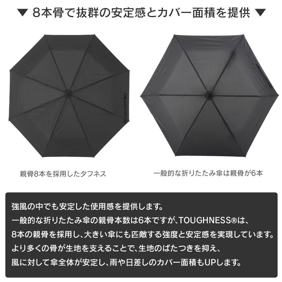 バグスロウ×アンベル タフネス ヒートブロック 折りたたみ傘 全天候型 晴雨兼用 完全遮光 遮熱 8本骨 A2756 | Amvel | 11