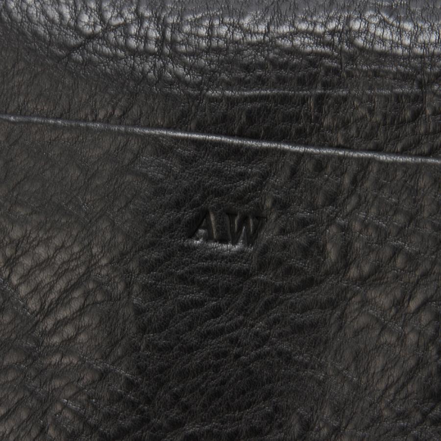 A_W アウ ショルダーバッグ メンズ レディース ブランド レザー 本革 斜めがけ 小さめ 縦型 ミニ フラップ MAILL BAG S AB-001 在庫限り | A_W | 13