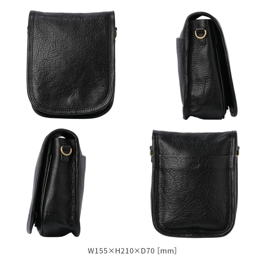 最大51% 3/11限定 A_W アウ ショルダーバッグ メンズ レディース ブランド レザー 本革 斜めがけ 小さめ 縦型 ミニ フラップ MAILL BAG S AB-001 在庫限り | A_W | 05