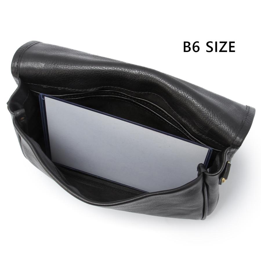 A_W アウ ショルダーバッグ メンズ レディース ブランド レザー 本革 斜めがけ 小さめ 横型 フラップ MAILL BAG M AB-002 在庫限り | A_W | 08