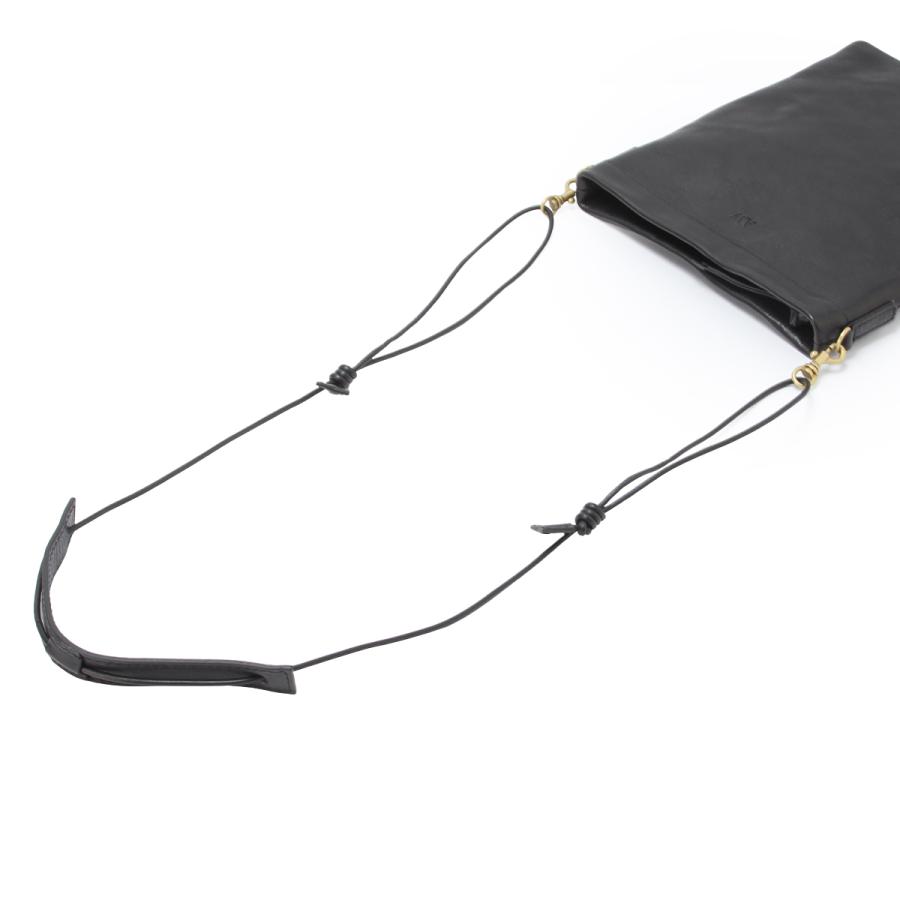 最大49% 5/1限定 A_W アウ ショルダーバッグ サコッシュ メンズ レディース ブランド レザー 本革 軽量 斜めがけ 小さめ 縦型 薄型 薄マチ SACOCHE AB-003 | A_W | 13