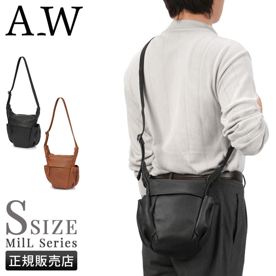 最大51% 12/28限定 アウ ミル ショルダーバッグ Sサイズ 本革 日本製 A_W MilL AB-012 | A_W