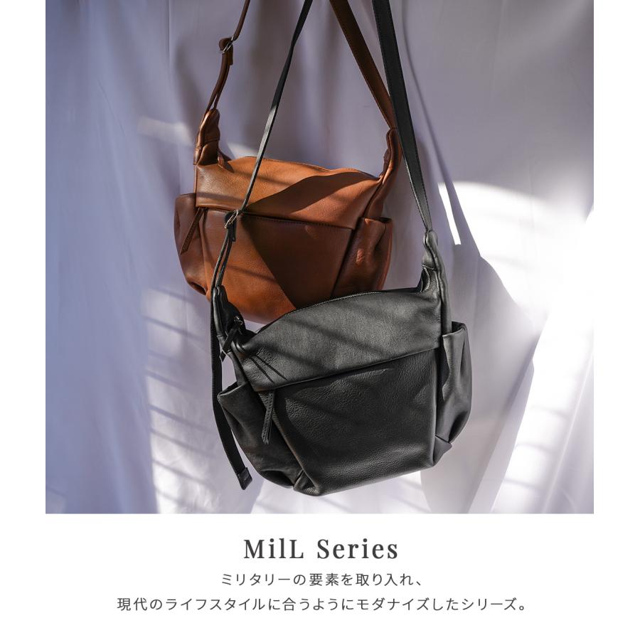 最大51% 8/30限定 アウ ミル ショルダーバッグ Mサイズ 本革 日本製 A_W MilL AB-013 | A_W | 03