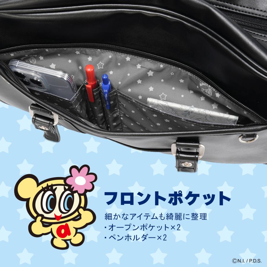 最大50% 4/15限定 2026モデル エンジェルブルー スクールバッグ スクバ 合皮 女子 女子高生 高校生 通学 黒 茶色 ブラック ブラウン かわいい ANGEL BLUE AB001 | ANGEL BLUE（アパレル） | 14