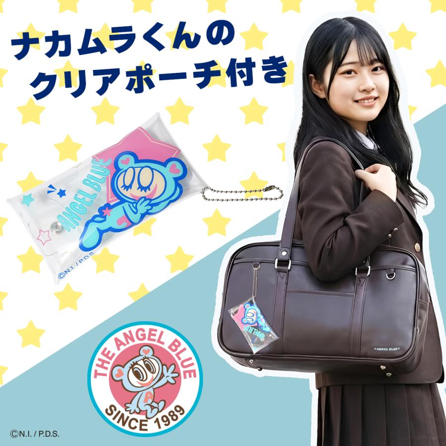 最大55% 2/1まで 2026モデル エンジェルブルー スクールバッグ スクバ 合皮 女子 女子高生 高校生 通学 黒 茶色 ブラック ブラウン かわいい ANGEL BLUE AB001 | ANGEL BLUE（アパレル） | 06