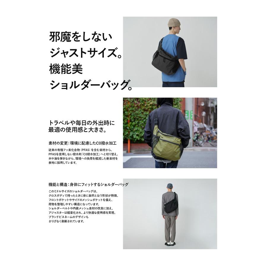 最大42% 9/15限定 スノーピーク ショルダーバッグ メッセンジャーバッグ メンズ レディース ブランド 撥水 大容量 斜めがけバッグ A4 19L Snow Peak ac-25su403 | snow peak | 04