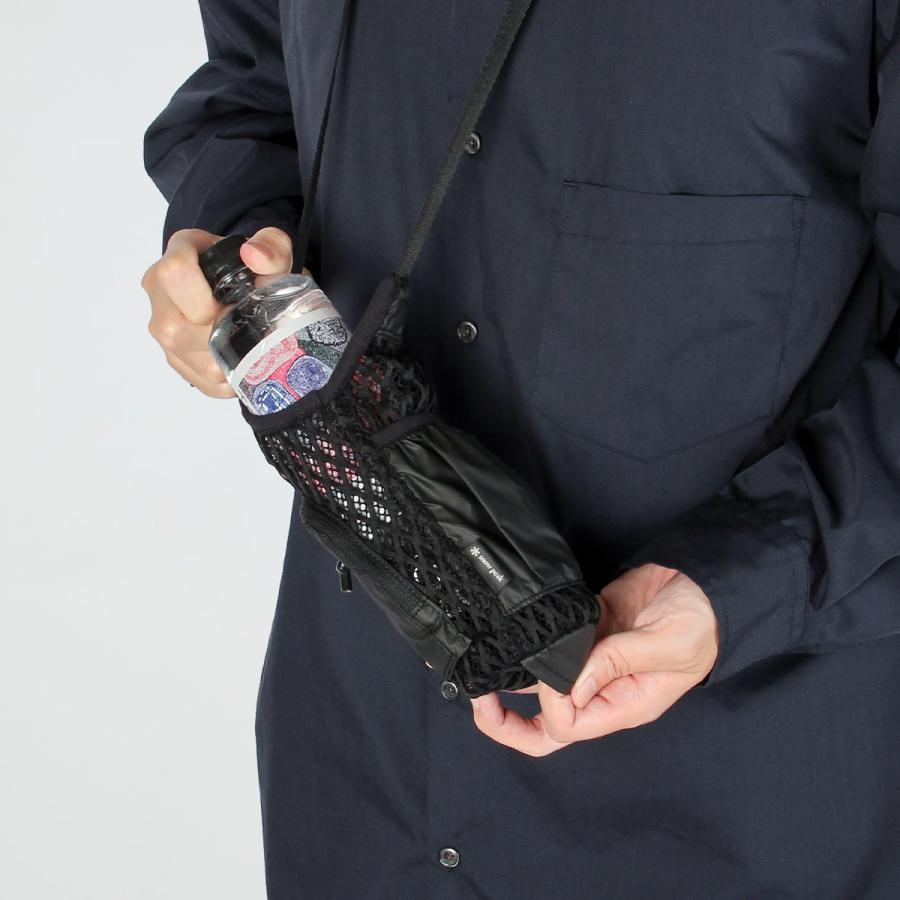 最大45% 9/17限定 スノーピーク ダブルフェイスメッシュ ペットボトルホルダー ショルダー 撥水 Snow Peak Double Face Mesh AC-25SU409BK | snow peak | 06