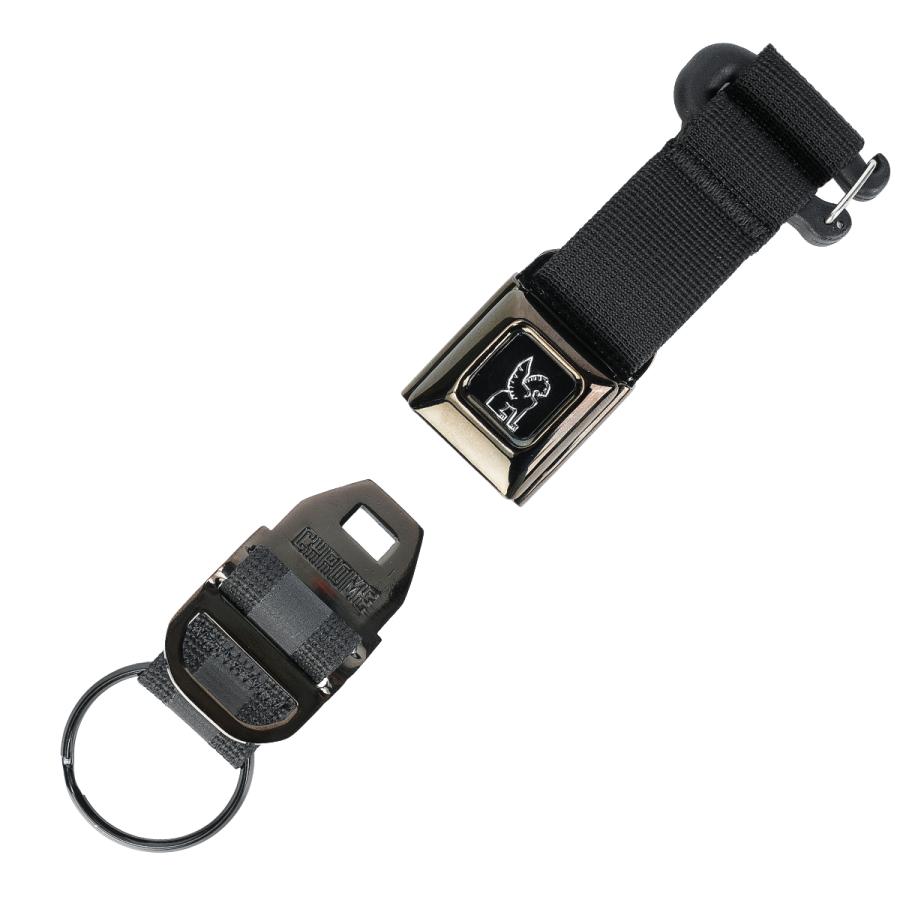 最大42% 7/22限定 クローム インダストリーズ ミニバックル キーチェーン シートベルト ブラッククローム/レインボーマット CHROME INDUSTRIES AC249 | CHROME | 08