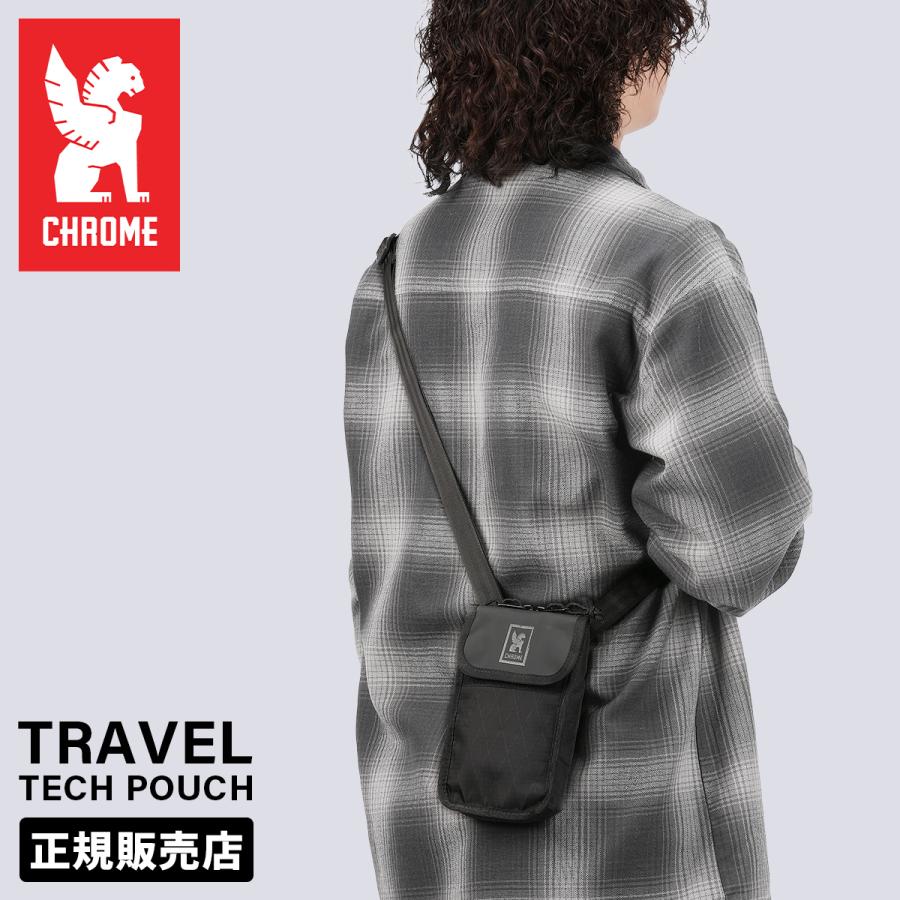 クローム インダストリーズ トラベルテックポーチ ショルダーポーチ 縦型 ブラックX CHROME INDUSTRIES TRAVEL TECH POUCH AC256 | CHROME