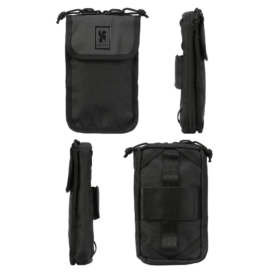 クローム インダストリーズ トラベルテックポーチ ショルダーポーチ 縦型 ブラックX CHROME INDUSTRIES TRAVEL TECH POUCH AC256 | CHROME | 03