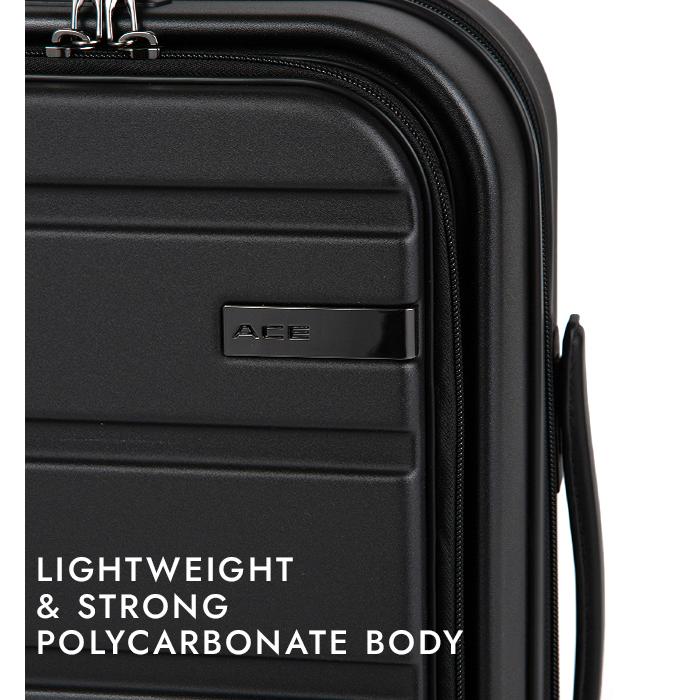 ACE スーツケース 29L ブラック Ace 最大50% 11/15限定 エース フレッドボード スーツケース 機内