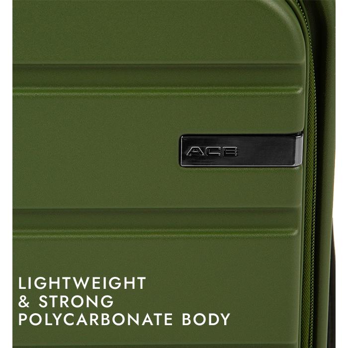最大49% 10/8限定 エース スーツケース Mサイズ ACE フレットボード キャリーケース 50L 軽量 4輪 双輪キャスター フロントオープン ストッパー 05432 | Ace | 19