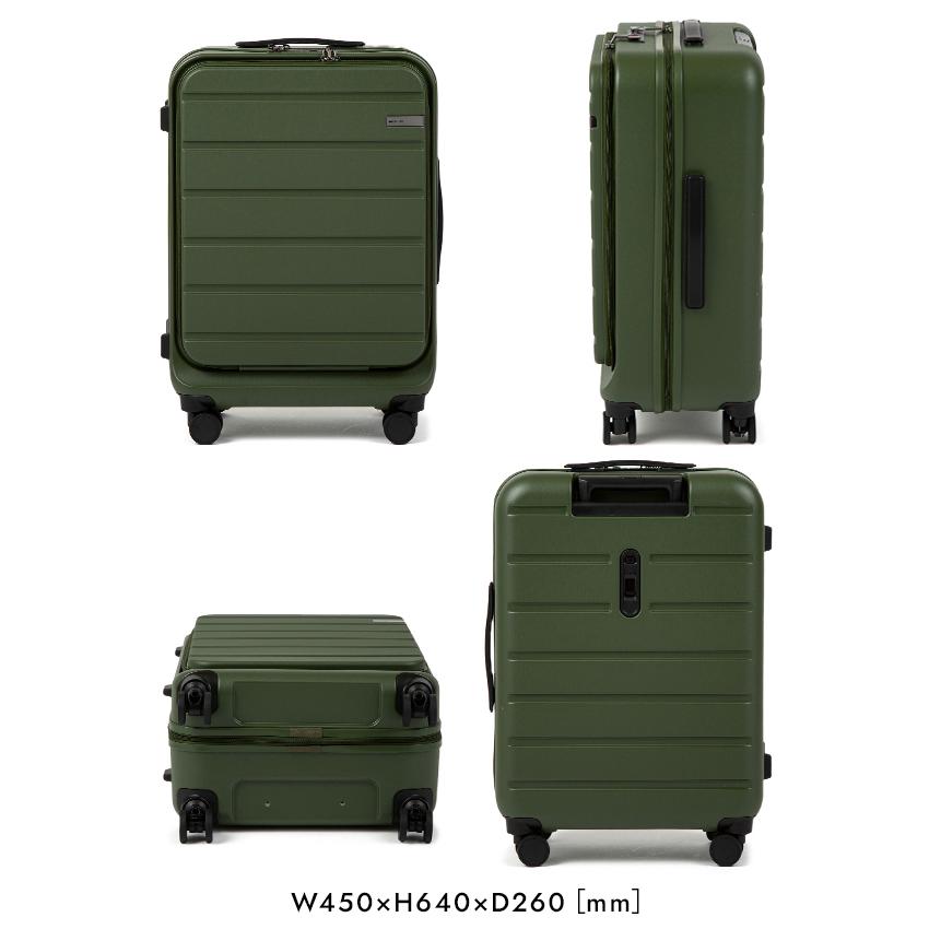 最大51% 2/7限定 エース スーツケース Mサイズ ACE フレットボード キャリーケース 50L 軽量 4輪 双輪キャスター フロントオープン ストッパー 05432 | Ace | 06