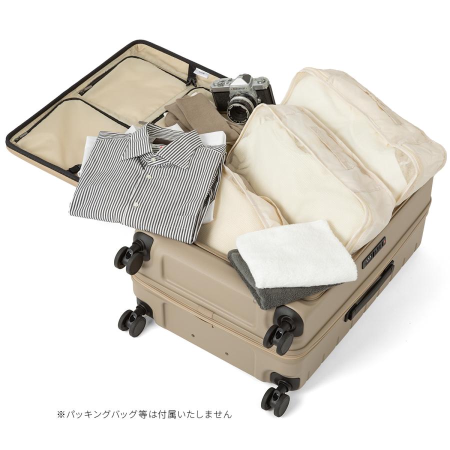 最大50% 1/25限定 エース スーツケース Mサイズ 62L/71L 軽量 中型 フロントオープン 拡張機能 静音キャスター キャリーケース エスカレラ ACE Escalera 05652 | Ace | 12