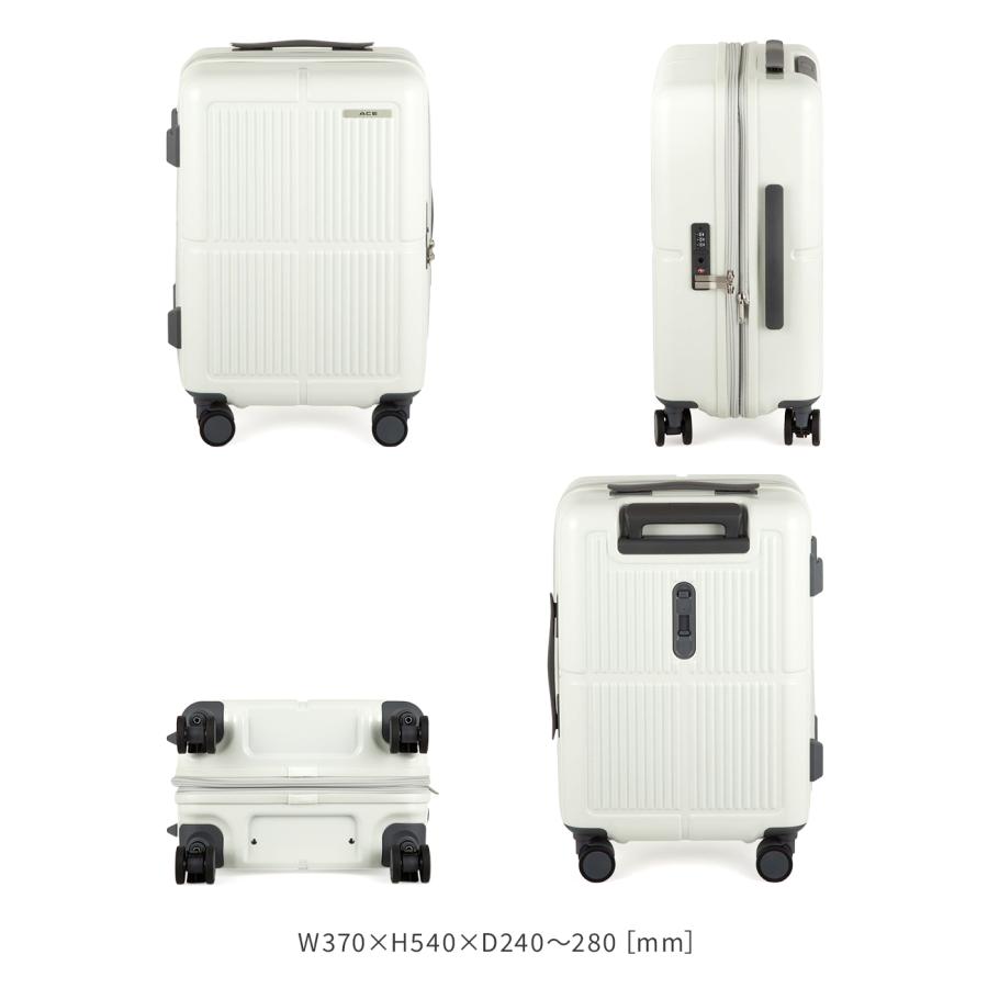 最大50% 3/5限定 エース スーツケース Sサイズ SS 33L/40L 機内持ち込み 拡張機能 ストッパー ファームロード ACE Farm Road ace-05891 キャリーケース | Ace | 06