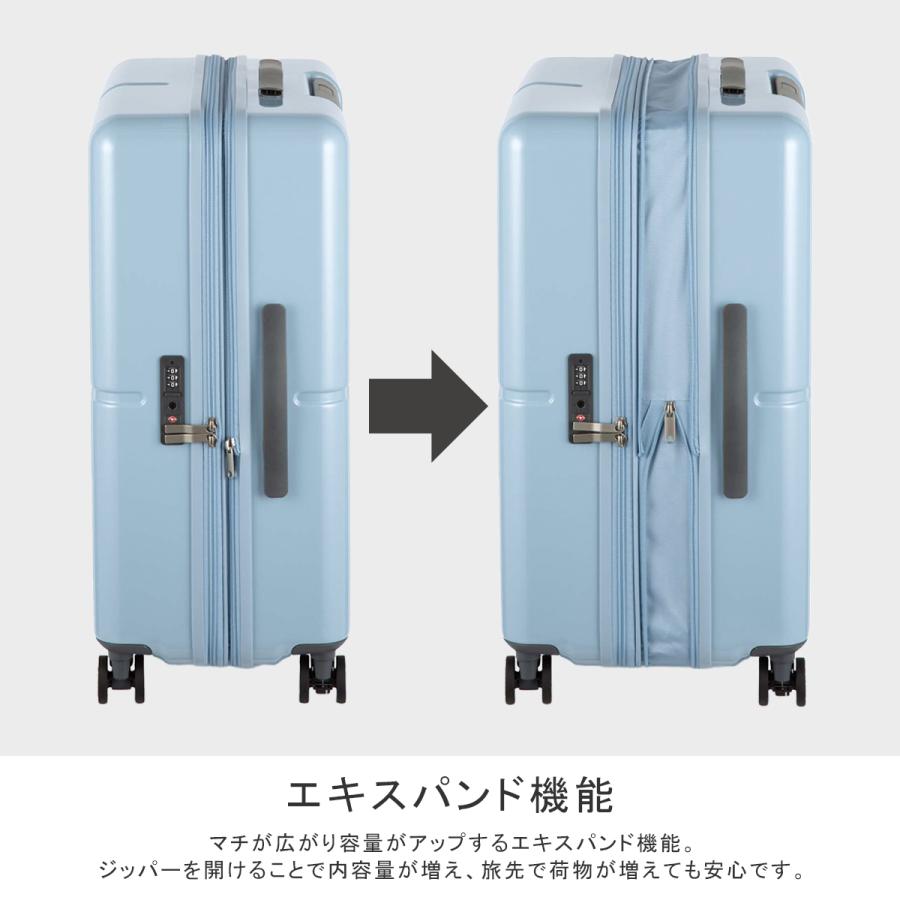 最大51% 12/28限定 エース スーツケース Mサイズ 63L/75L 拡張機能付き ストッパー付き ファームロード ACE Farm Road ace-05892 キャリーケース キャリーバッグ | Ace | 13