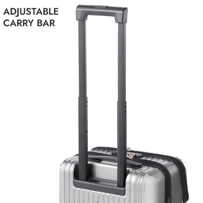 エース タッシェ スーツケース 機内持ち込み Sサイズ SS ACE キャリーケース 34L 軽量 前開き 4輪 双輪 トップオープン ストッパー 06536 | Ace | 17