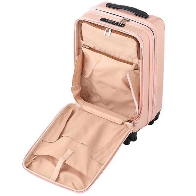 最大50% 4/25限定 ACE エース フォールズ スーツケース 機内持ち込み Sサイズ SS 31L 41L 拡張  軽量 フロントオープン ストッパー付き キャリーケース 06905 | Ace | 16