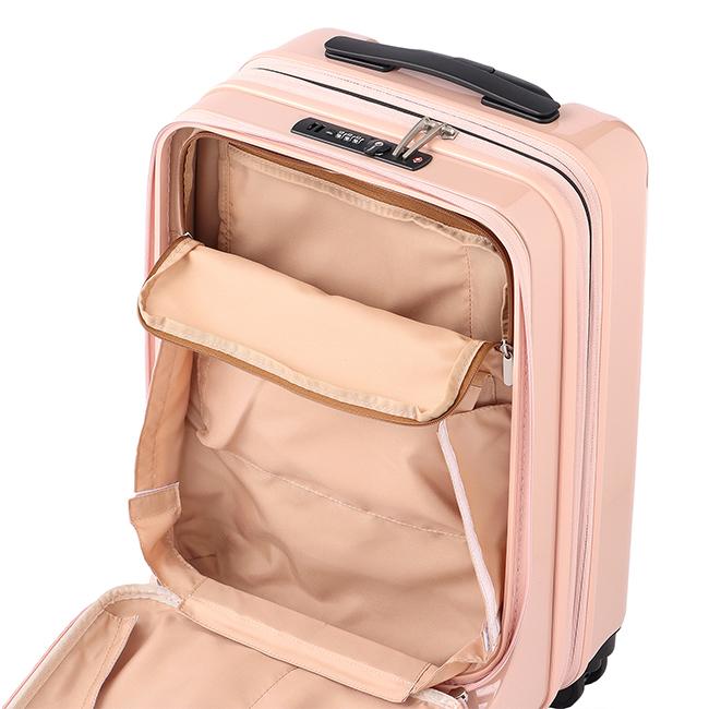 最大50% 4/25限定 ACE エース フォールズ スーツケース 機内持ち込み Sサイズ SS 31L 41L 拡張  軽量 フロントオープン ストッパー付き キャリーケース 06905 | Ace | 17