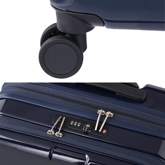 最大51% 1/22限定 限定ブラック エース フォールズ スーツケース Mサイズ 46L 57L 24インチ キャリーケース フロントオープン ストッパー 拡張 ACE 06906 | Ace | 17