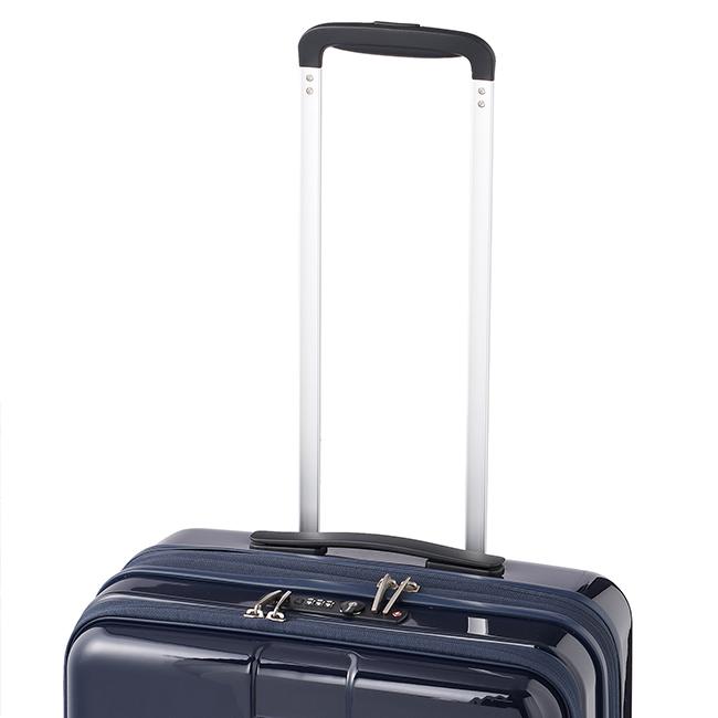 最大51% 2/11限定 限定ブラック エース フォールズ スーツケース Mサイズ 46L 57L 24インチ キャリーケース フロントオープン ストッパー 拡張 ACE 06906 | Ace | 18