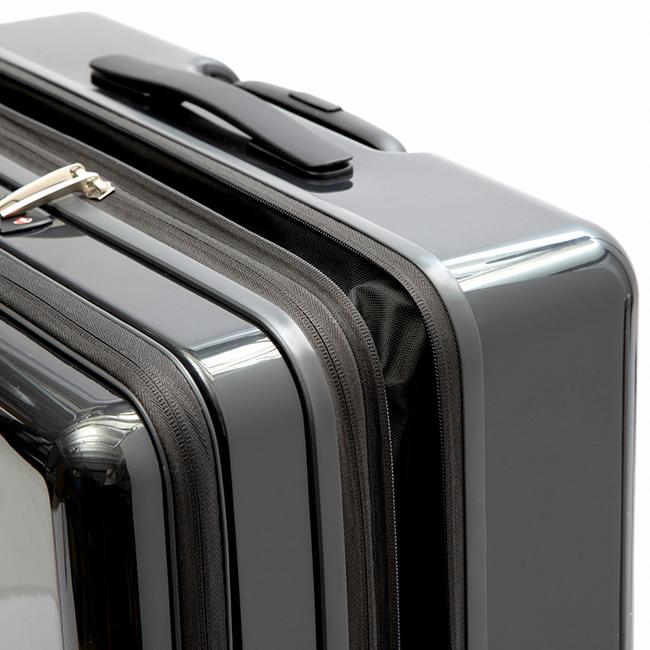 最大51% 2/11限定 限定ブラック エース フォールズ スーツケース Lサイズ 78L 91L フロントオープン トップオープン ストッパー付き 拡張 ACE 06907 | Ace | 17