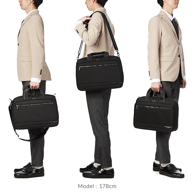 最大40% 4/1限定 エース ビジネスバッグ メンズ 50代 40代 2WAYブリーフケース 通勤 斜めがけ 肩掛け 軽量 薄型 スリム ブランド イグニス2 ace 15862 | Ace | 04