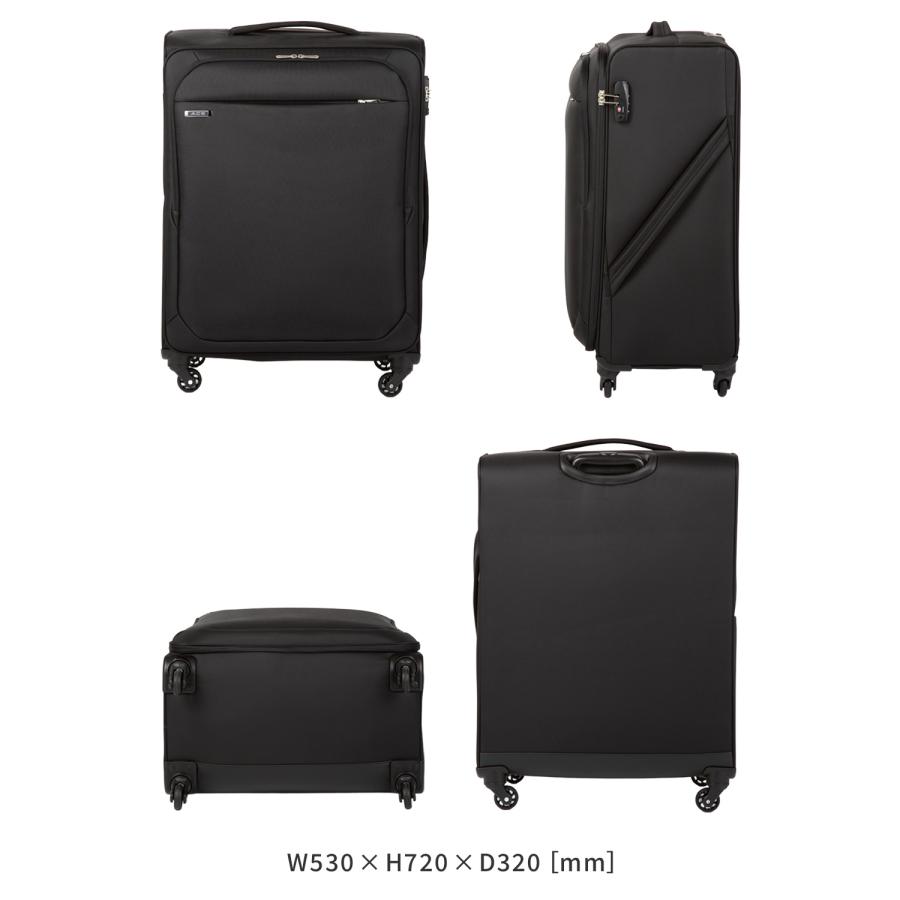 最大50% 3/25限定 エース ソフトキャリーケース スーツケース Lサイズ 92L 軽量 大型 大容量 無料受託手荷物 4輪 キャリーケース テセウスTR ACE 35123 | Ace | 06