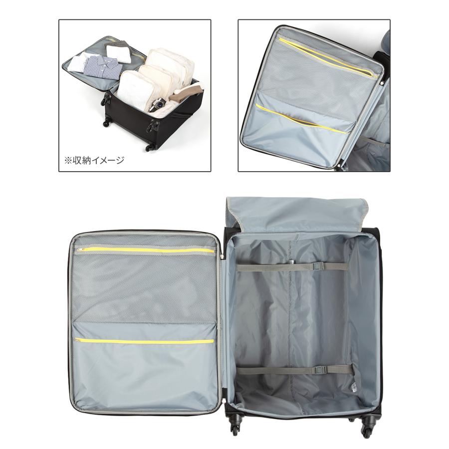 最大55% 2/1まで エース ソフトキャリーケース スーツケース Lサイズ 92L 軽量 大型 大容量 無料受託手荷物 4輪 キャリーケース テセウスTR ACE 35123 | Ace | 08
