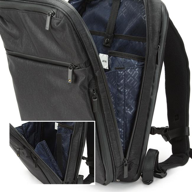 限定品 エース ジーン ビジネスリュック メンズ 50代 40代 通勤 軽量 撥水 ガジェタブルヘザー ace.GENE LABEL 62982 5年保証 在庫限り | ace. GENE LABEL | 12