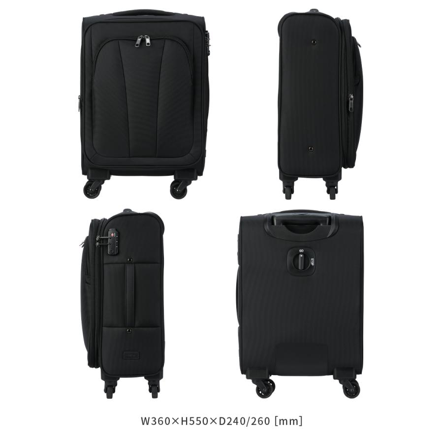 最大50% 9/27限定 エース アルザス TR スーツケース ソフトキャリーケース Sサイズ SS 31L/38L 機内持ち込み 拡張機能 ストッパー ACE 6842100 キャリー ケース | Ace | 07